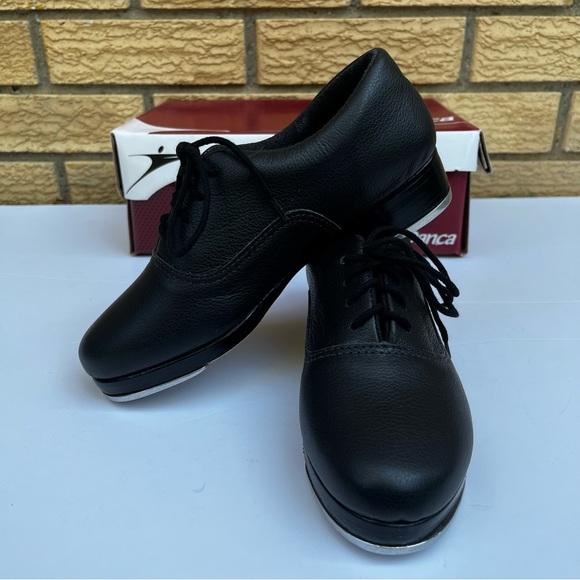 So Danca TA800 Tayla Black Leather Professional Tap Shoes Ladies 4 Fit Child 2 - Picture 9 of 12